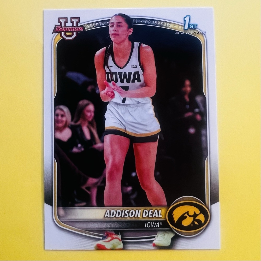 2025-26 Topps Bowman U Basketball Addison Deal 1st‎ Bowman Prospect BPP-50 Iowa